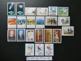 FL 1991 Jahr postfrisch unter 10% Katalog!!