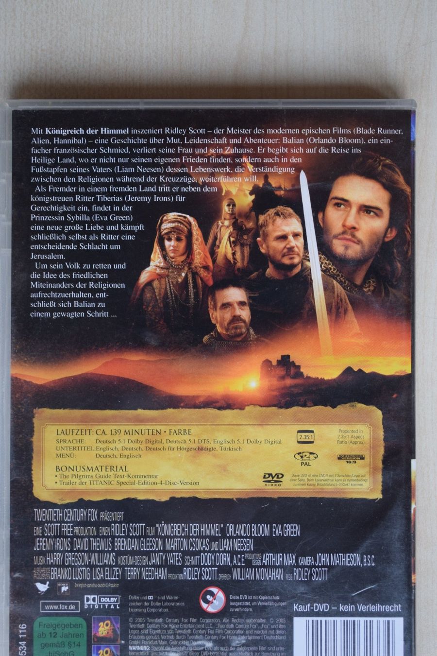 Tutti i DVDs: KÖNIGREICH DER HIMMEL (212) – Usato da Reutigen venduto da DONDON55 1