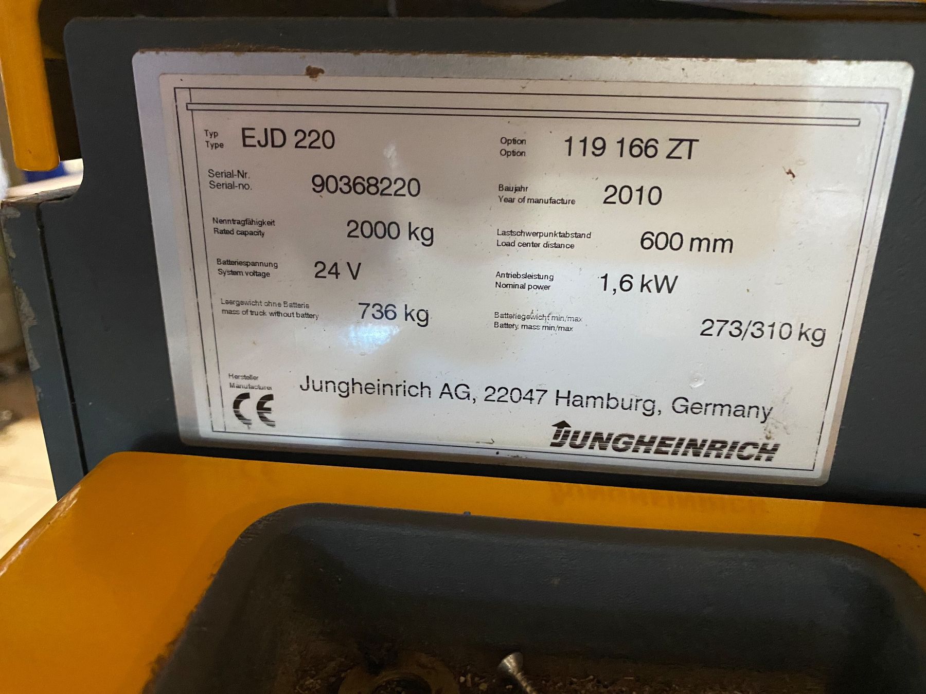 Jungheinrich Carrelli elevatori e a forche: Ameise Elektrohubwagen Stapler – Usato da murgenthal venduto da Vision05 3