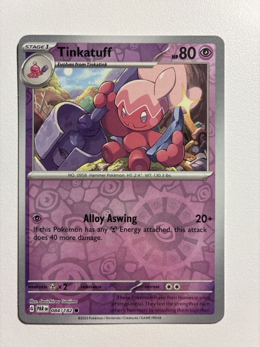 Pokémon Carte collezionabili: 🇬🇧. Tinkatuff – Nuovo (secondo la descrizione) da Bassersdorf venduto da NicoCards