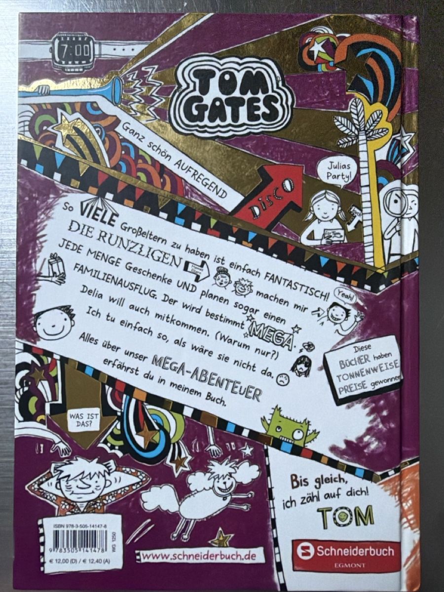 Libri: Tom Gates: Mega Abenteuer von Liz Pichon – Usato da Sissach venduto da mck-22 1
