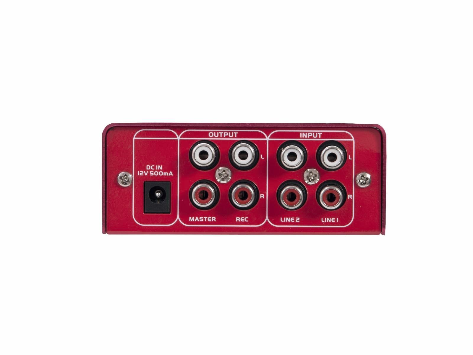 Console di mixaggio: OMNITRONIC GNOME-202 Mini-Mixer rot – Nuovo e nell'imballaggio originale da Däniken SO venduto da Profog1 4