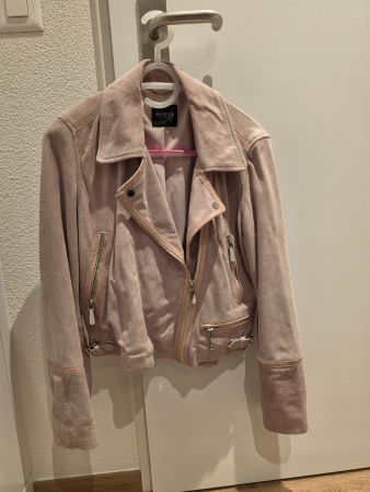 Guess Jacke in rosa Wildleder-Optik, Grösse M
