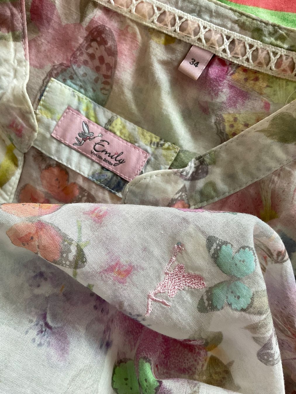 Emily van den Bergh Camicette: Emily van den Bergh Bluse Gr 34 feine Baumwolle – Usato da Urdorf venduto da alda02 6