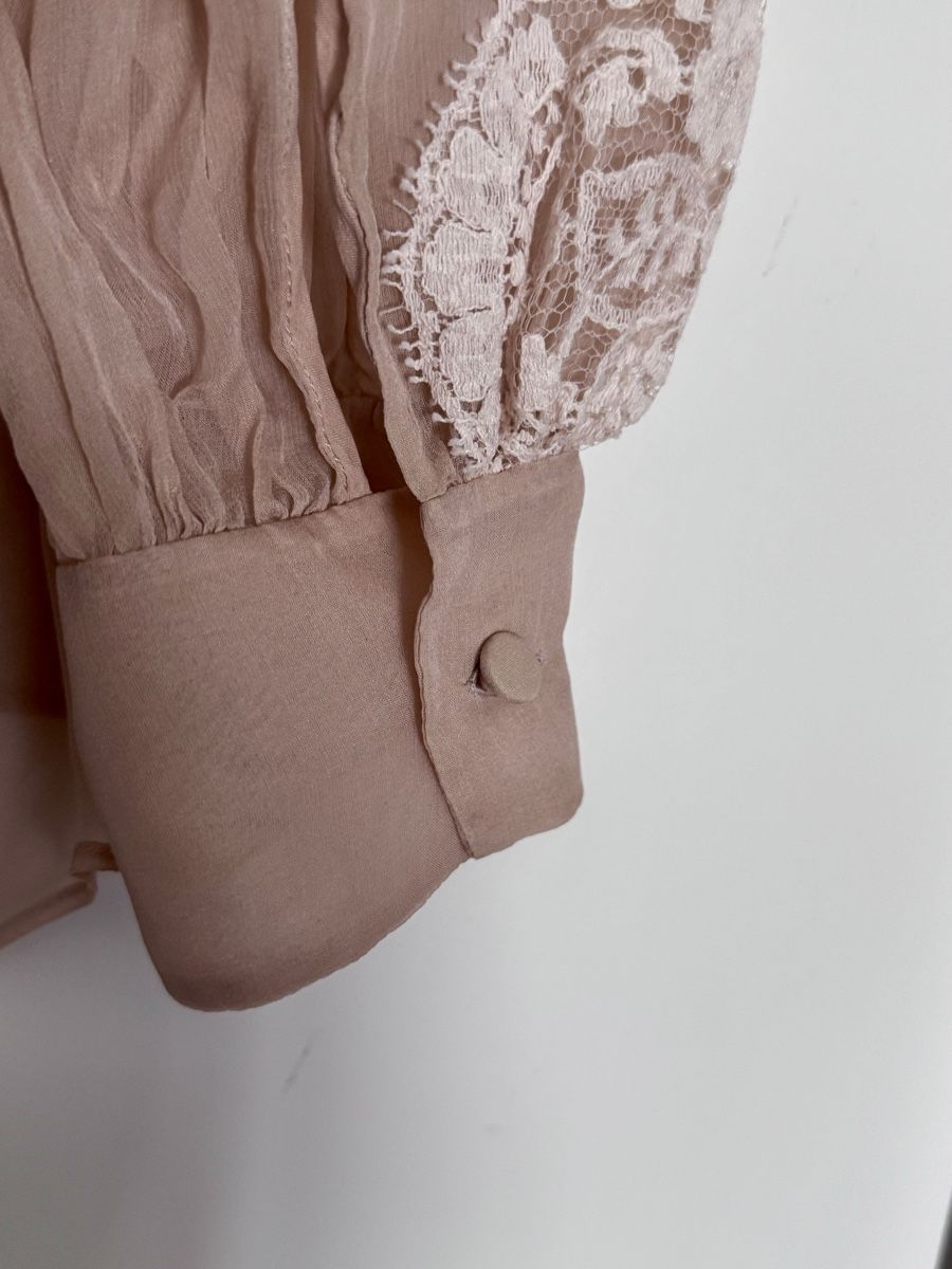Valentino Chemisiers: Original Valentino Bluse Nude Rosa Spitze  – D'occasion à Steckborn par rab_y78k 3