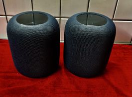Apple HomePod 2.0 ZWEI STÜCK, Schwarz, High end Geräte 