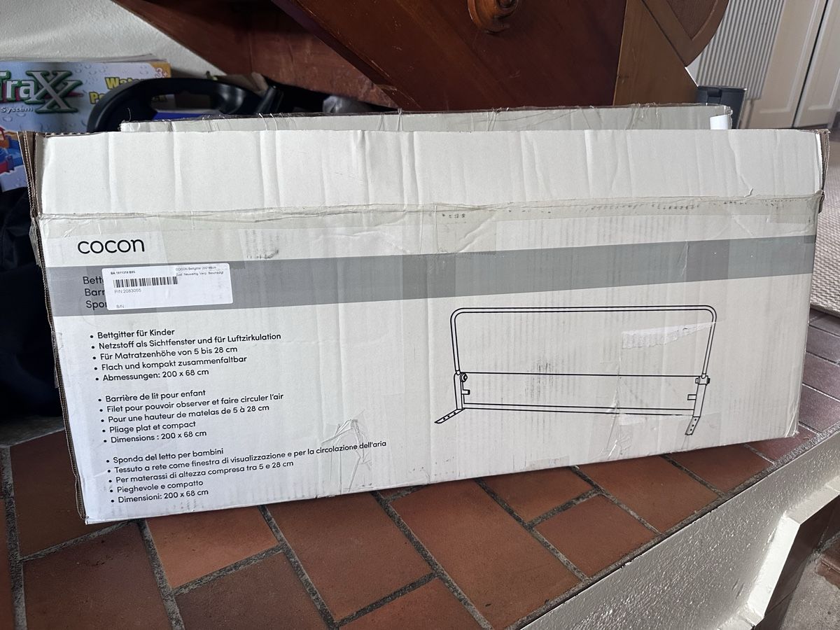Box & Barriere di sicurezza: Bettschutzgitter 200x68cm Cocon – Usato da Neuheim venduto da Baali 1