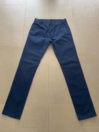 Pantalon Zara Man Bleu Marine, taille 32