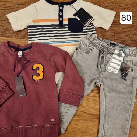 Babyface, sanetta Set Gr. 80, Shirt, Jeans, Pullover, Neu!