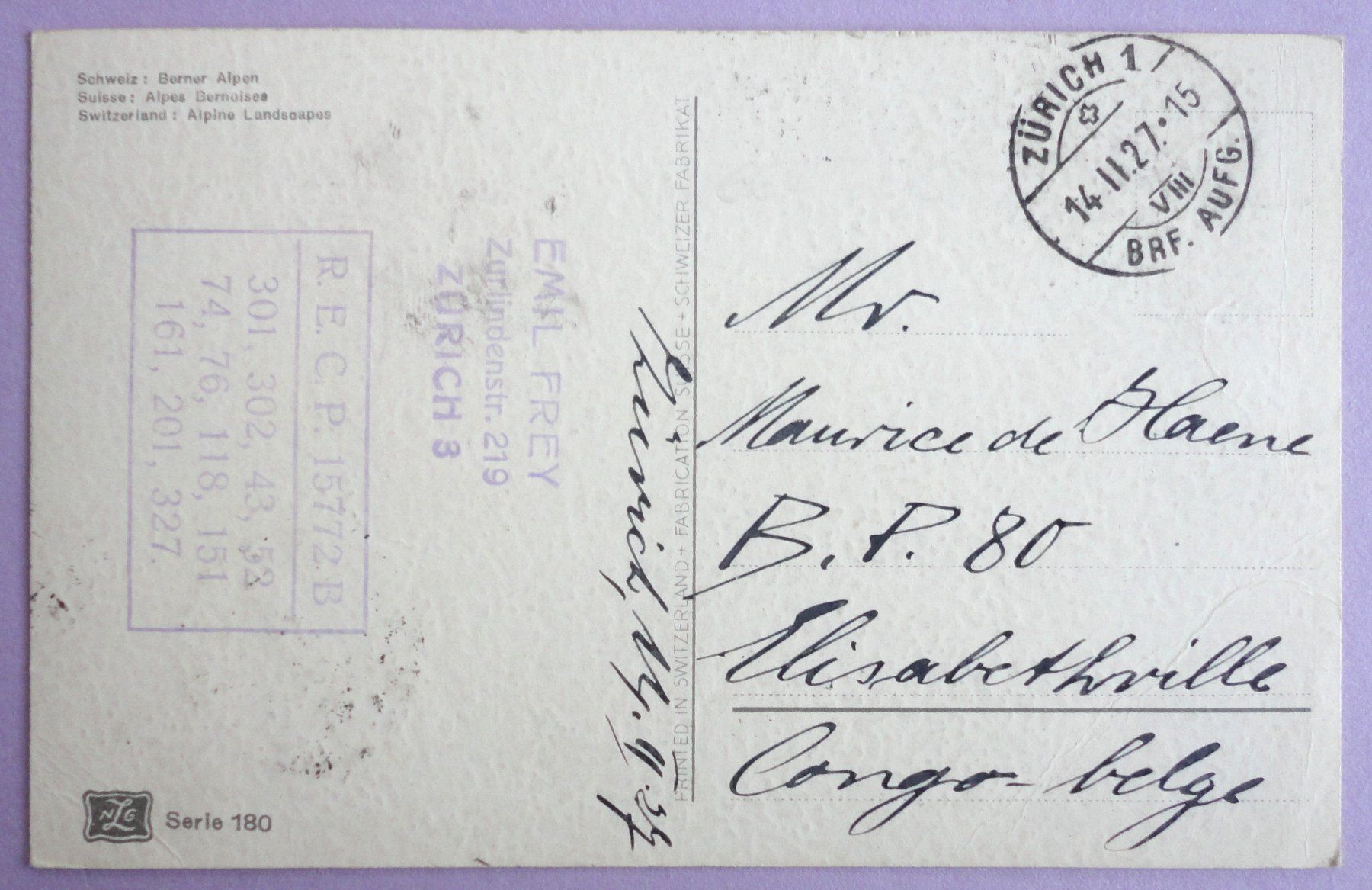 Cartoline postali: Berner Alpen – Usato da Fétigny venduto da Billy2miny 1