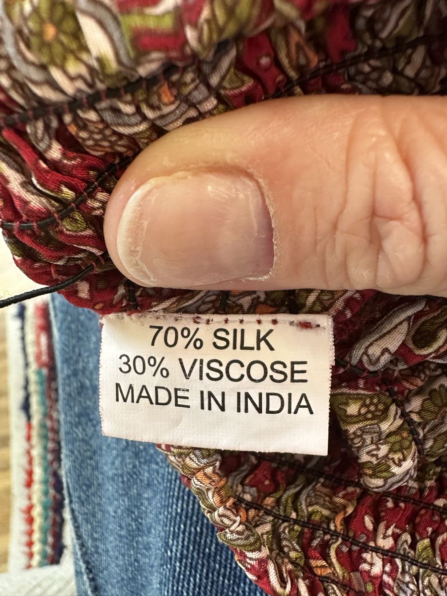 Hosen: Pantalon ample imprimé 70% soie 30% viscose taille unique – Neu (gemäss Beschreibung) aus Châtelaine von Alexandra.jankowski 4