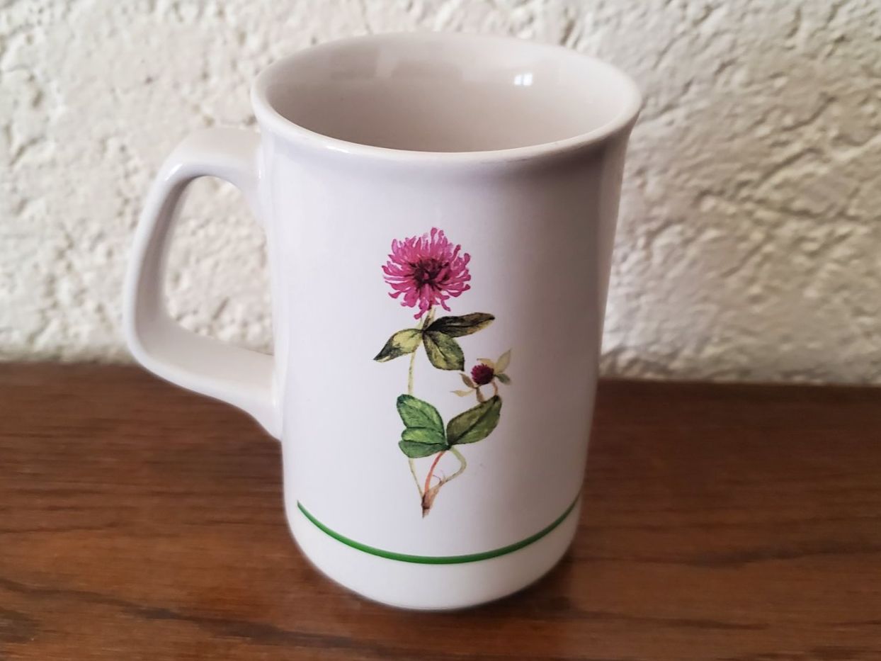 Tazze: Mug rétro décor fleurs, Rosenberger – Usato da Rennaz venduto da La_malle_du_dauphin 2