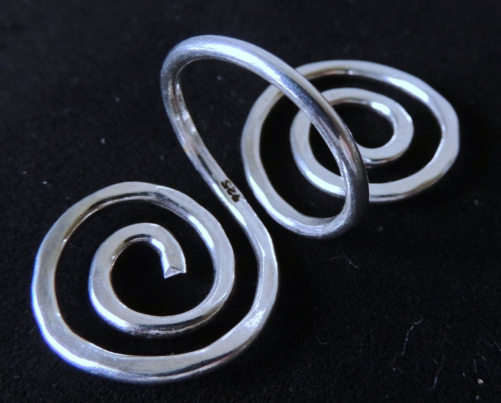 Anelli: Handgearbeiteter Silber 925 Spiralen Fingerring – Usato da Waldenburg venduto da schaller707 3