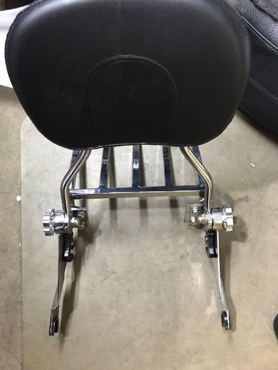 Sissybar + Gepäckträger Set Für Harley Davidson Road King Special 2017-2024 – Schwarz, Mit 4-Punkt-Montage, Abnehmbar