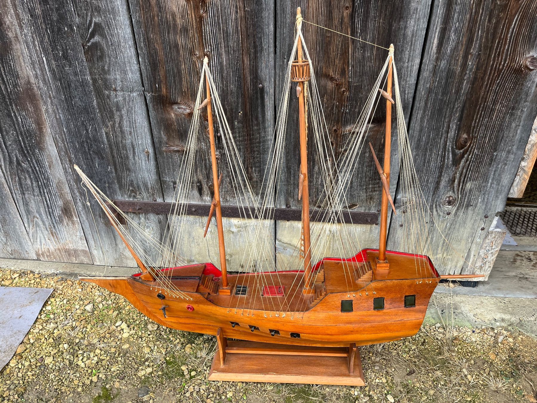 Modellbausätze & Standmodelle: Grosses älteres Holz-Modellschiff, 4-Master – Gebraucht aus Rünenberg von  4