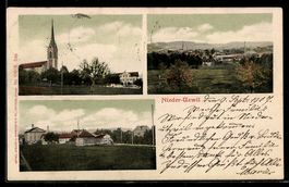 Nieder-Uzwil, Kirche, Orts- und Panorama