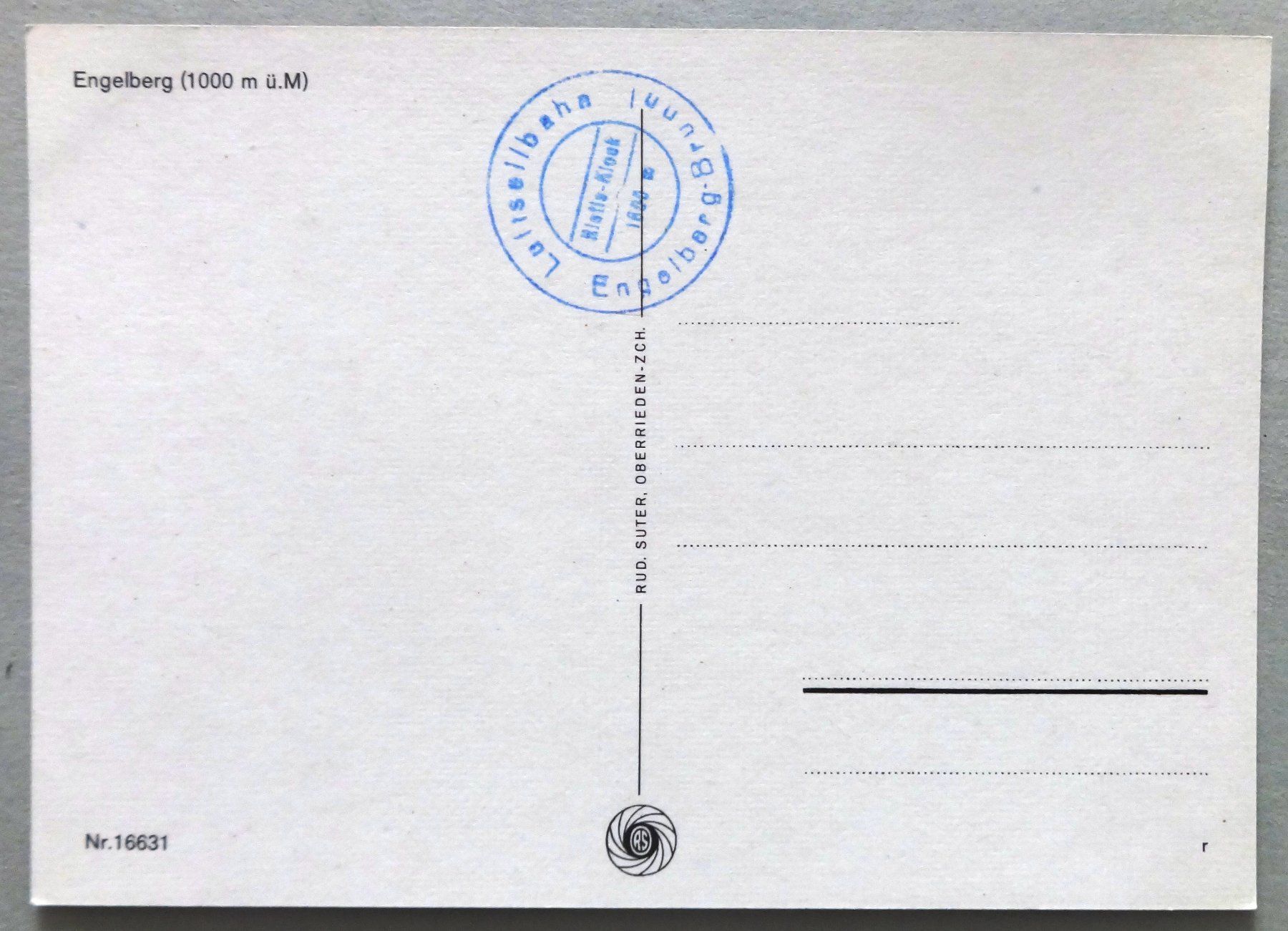 Cartoline postali: Engelberg (1000 m ü.M.) – Usato da Fétigny venduto da Billy2miny 1