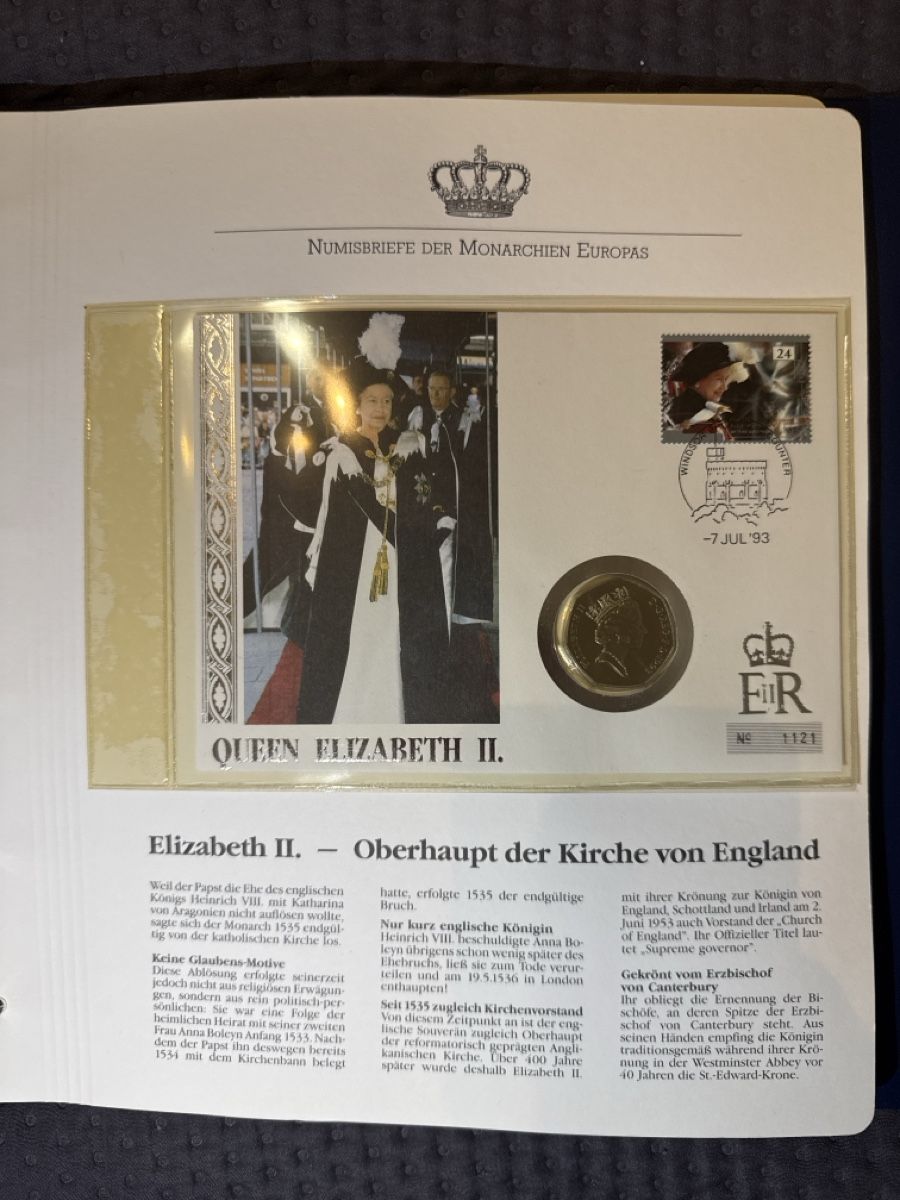 Alle Münzen: Numisbriefe der Monarchien Europas 1993 – Neu (gemäss Beschreibung) aus Emmenbrücke von ram_xkq9 7