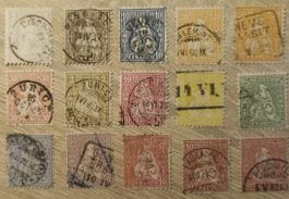 Lote sellos suiza, Helvetia....