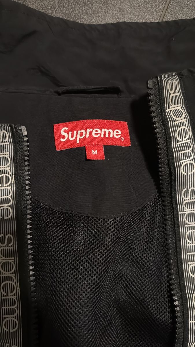 Supreme Giacche: Originale Supreme classic Logo taping track Jacke - M – Usato da Kreuzlingen venduto da Tonez 2