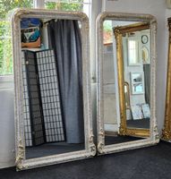 2 Antike große Spiegel Louis Philippe / 1870 Vintage Patina