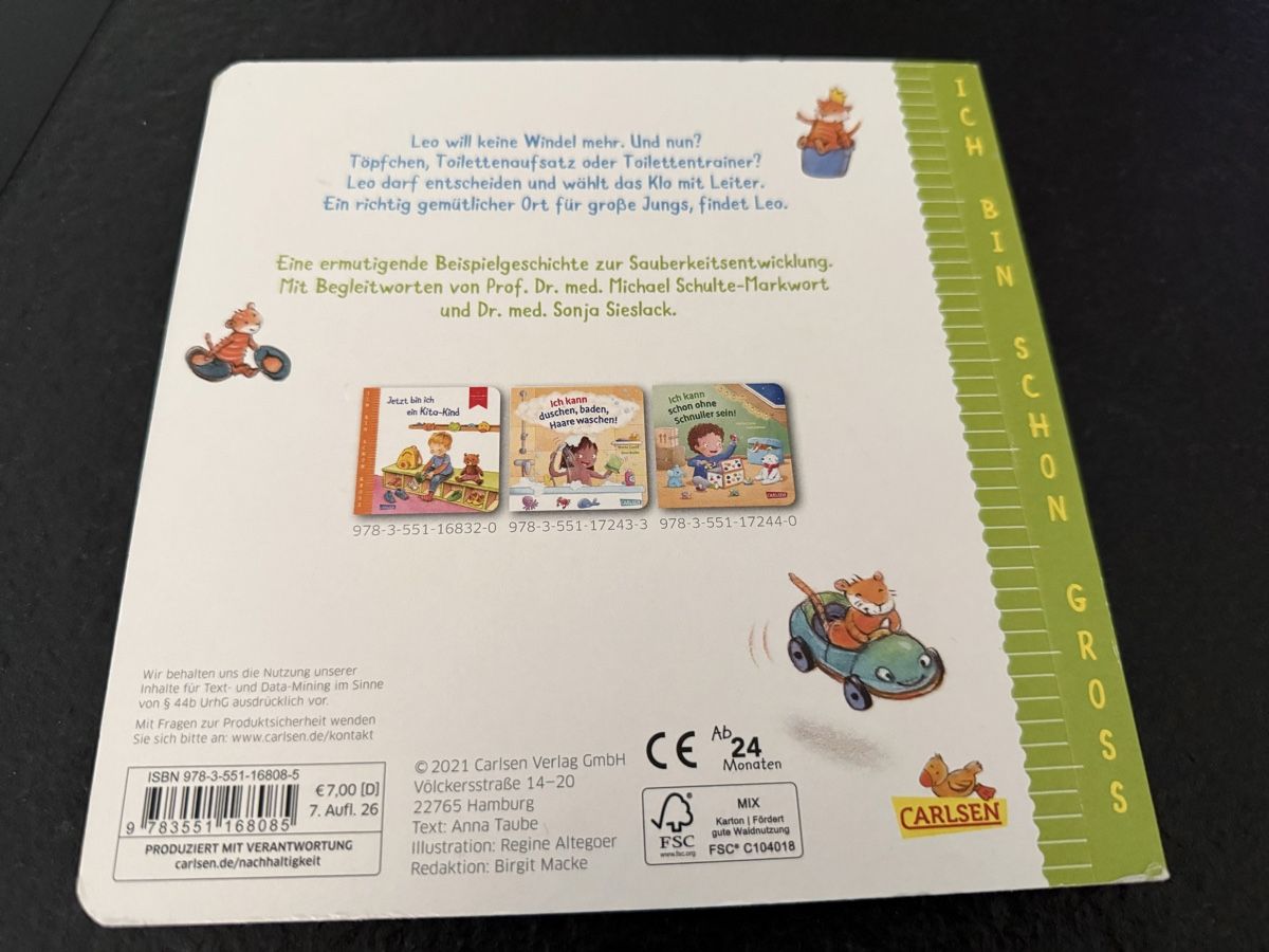 Libri: Kinderbuch Tschüss Windel Hallo Klo – Nuovo (secondo la descrizione) da Strengelbach venduto da schnaeusel 1