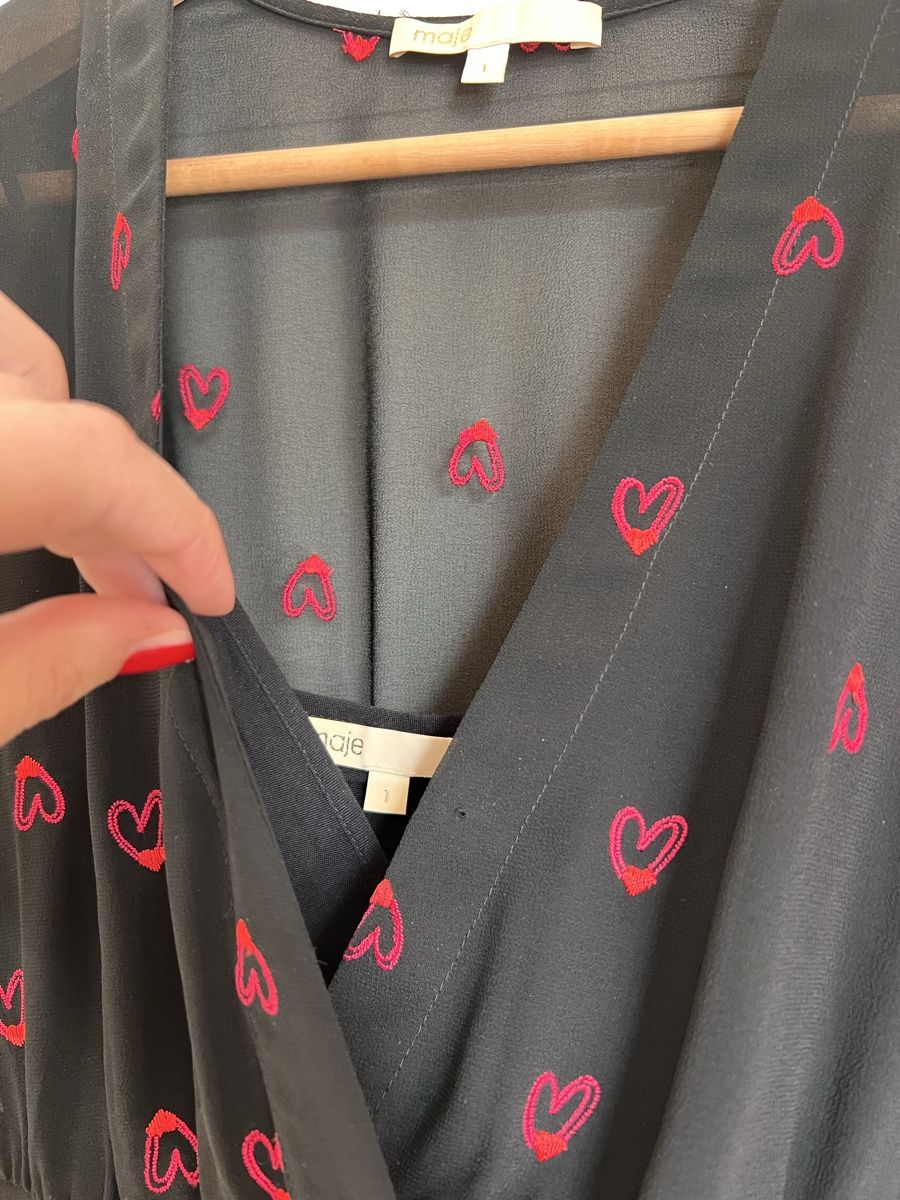 Maje Vestiti: MAJE Kleid schwarz mit Herzen Gr. XS – Nuovo (secondo la descrizione) da Zürich venduto da car_x52z 3