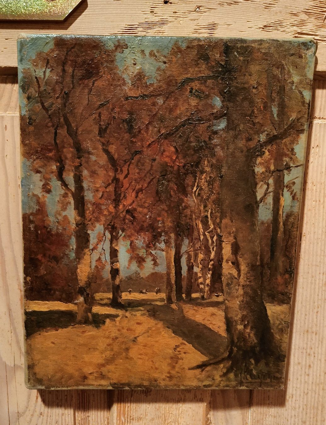 Dipinti: Robert Kluth - Ölgemälde Wald - seltenes Sammlerstück – Usato da Delémont venduto da sedlas