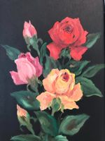 26 cm breit x56.5 cmhoch/ÖlGemälde Rosen Bilderrahmen