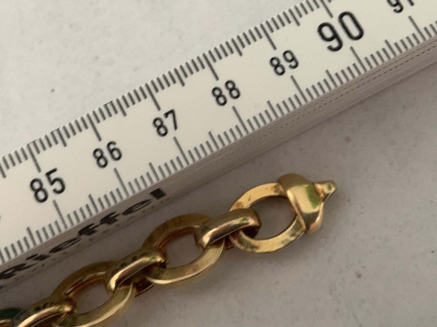 Catenine: Flachankerkette 90 cm silber/vergoldet – Usato da Dittingen venduto da Bijoubelle 6