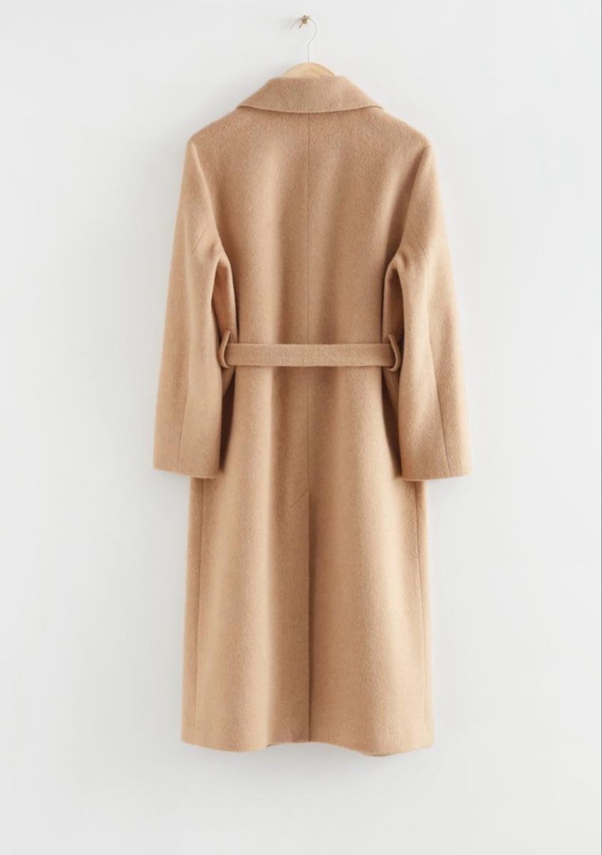 Cappotti: & Other Stories Wool Blend Belted Coat, Size 36, Camel – Usato da Nyon venduto da Jpraams 1