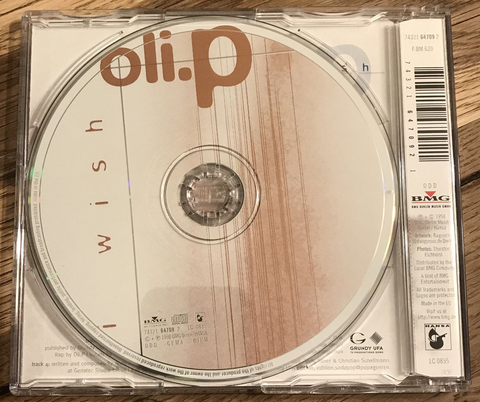CD: CD- oli.p - I wish - Maxi-Single 90er – Usato da Guntershausen venduto da Gloominati 1