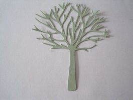 Stanz-Papier Motive Baum