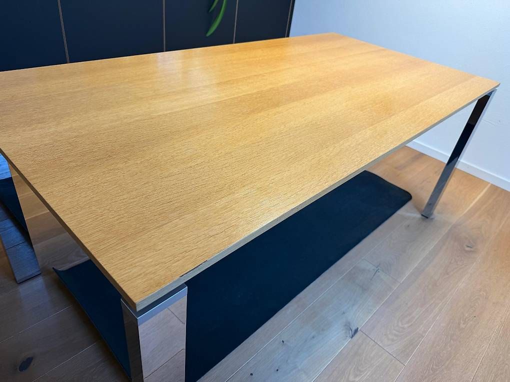 Willisau Tische: Tisch Eiche/Chrom poliert - Willisau - NP 3'580 CHF – Gebraucht aus Berschis von EBLR 4