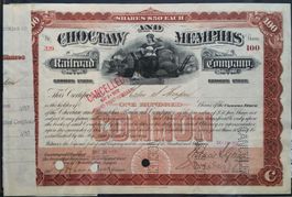 Aktie: Choctaw and Memphis Railroad Company 1899