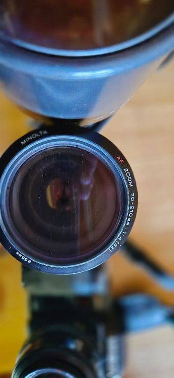 Minolta Fotocamera: Minolta 7000 Reflex Autofocus mit Zubehör und Objektiven – Usato da Intragna venduto da Digger3 4