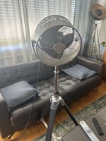 Standventilator im Retro Design mit Stativfuss chrom