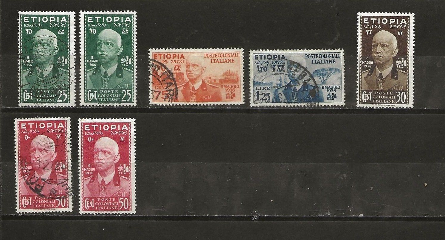 Tutti i francobolli: Ethiopie Italienne 1936 – Usato da Sion venduto da PierreP01