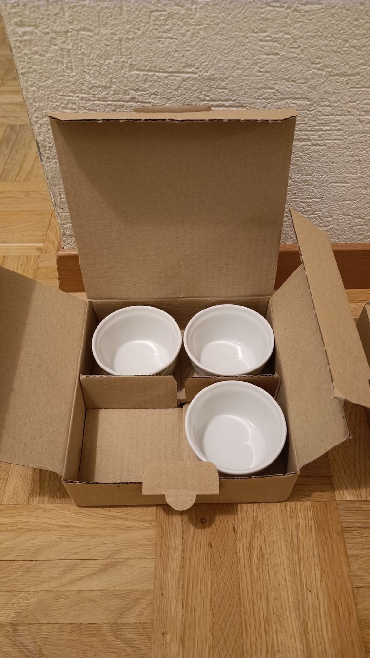 Teglie da forno: 4er Set "Suisse Langenthal" Soufflé Förmchen, Neuwertig – Nuovo (secondo la descrizione) da Baden venduto da zuppel