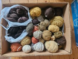 Ganze Bananenschachtel Waldorf Wolle, Schurwolle gesponnen