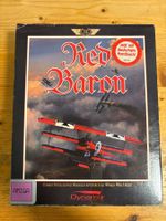 Amiga Red Baron Big Box CIB – 3 Disks, 2 Manuals, Maps