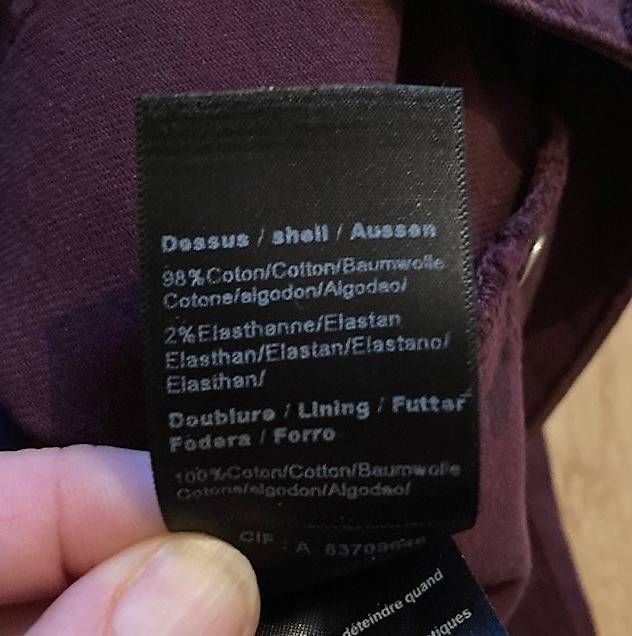 IKKS Pantaloni: Pantalon bordeau IKkS I.Code gr. 40 – Usato da Icogne venduto da luna.16 4