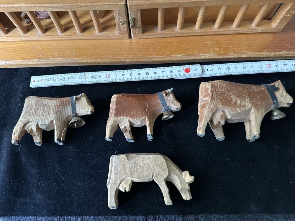 Trauffer Jouets: Holzspielzeug Bauernhof mit Tieren, Vintage Deko Stall  – D'occasion à Zürich par Chaeffeler 7