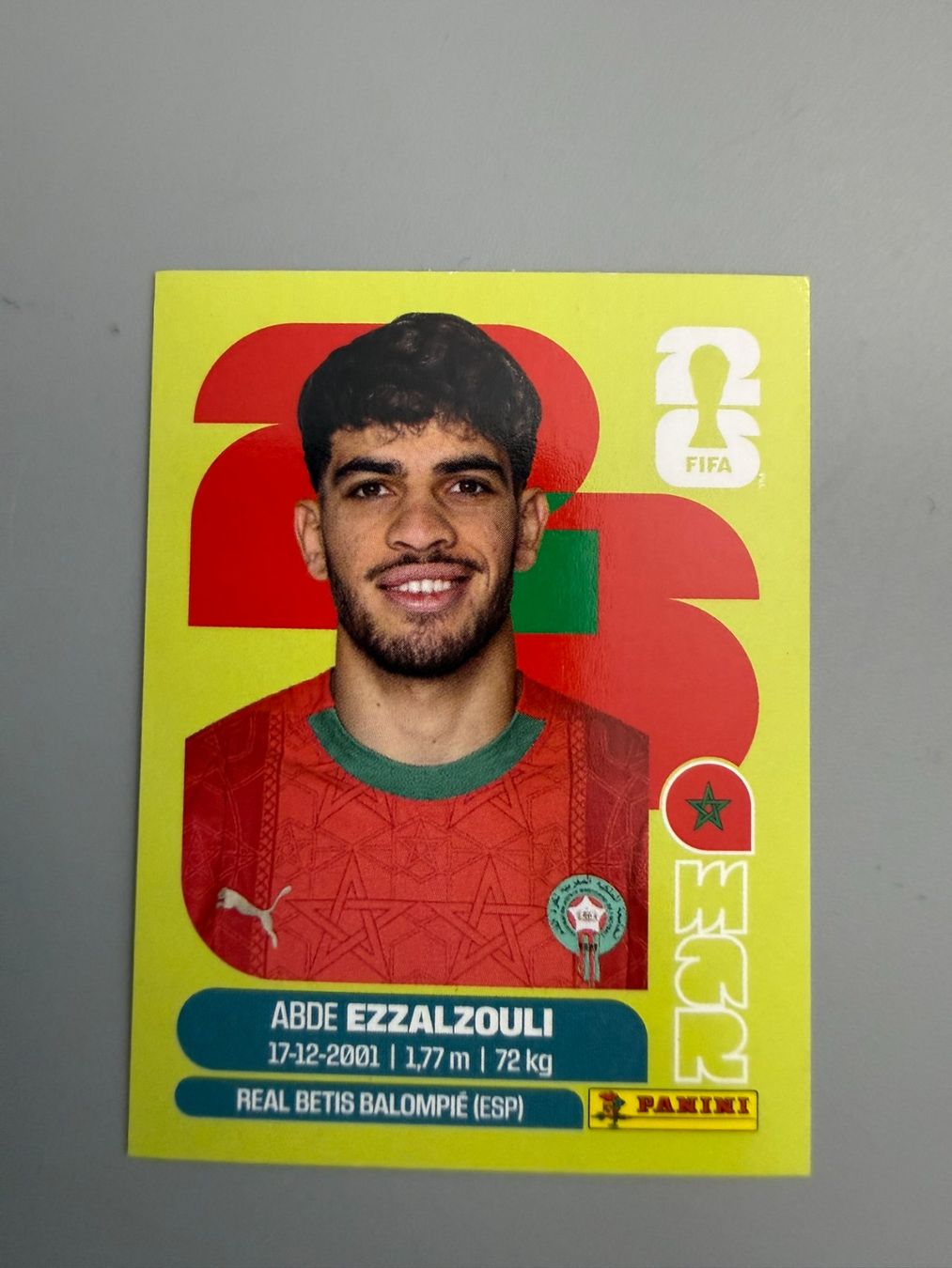 Panini Cartes à collectionner: Panini Abde Ezzalzouli MAR17 – D'occasion à Liebefeld par Ronaldo-1996