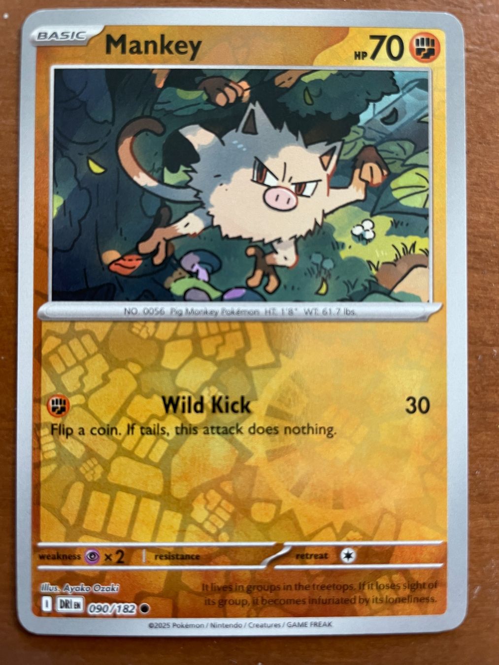 Pokémon Carte collezionabili: Pokemon Mankey Reverse (Versand gratis) – Nuovo (secondo la descrizione) da Chur venduto da Angerson