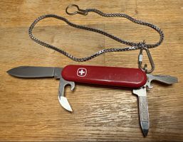 Taschenmesser Wenger rot Werbedruck Fors mit Kette