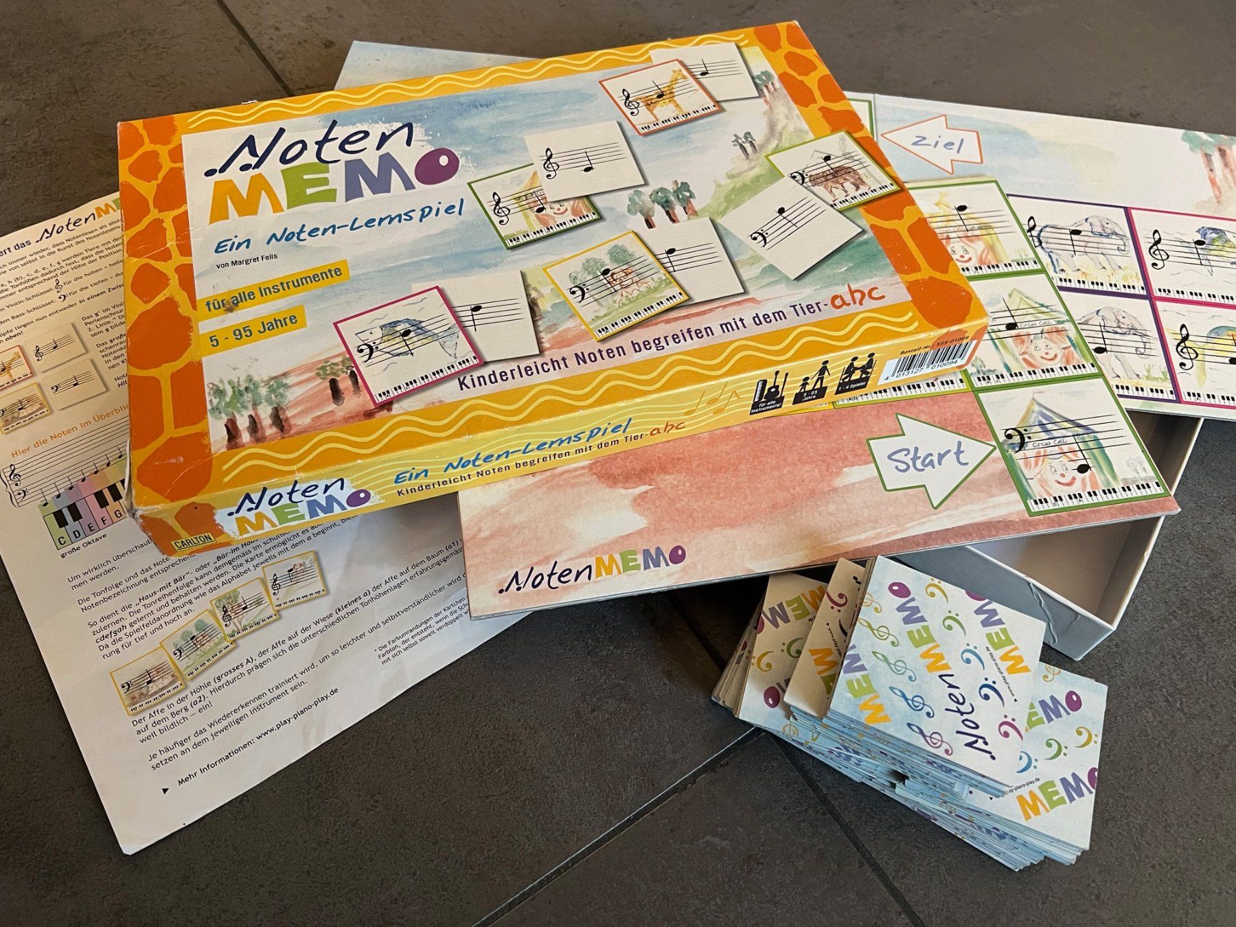 Giochi: NOTEN MEMO ein Musiknoten-Lernspiel – Usato da Zürich venduto da efae