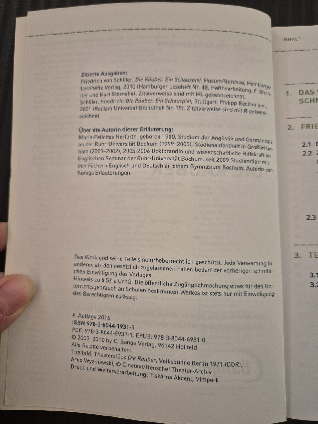 Libri: Schiller - Die Räuber, Analyse & Interpretation – Usato da Bonaduz venduto da lau_kn5v 2