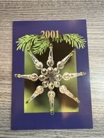 Weihnachtskarte 2001 mit Briefmarke - Rarität! Top Zustand!