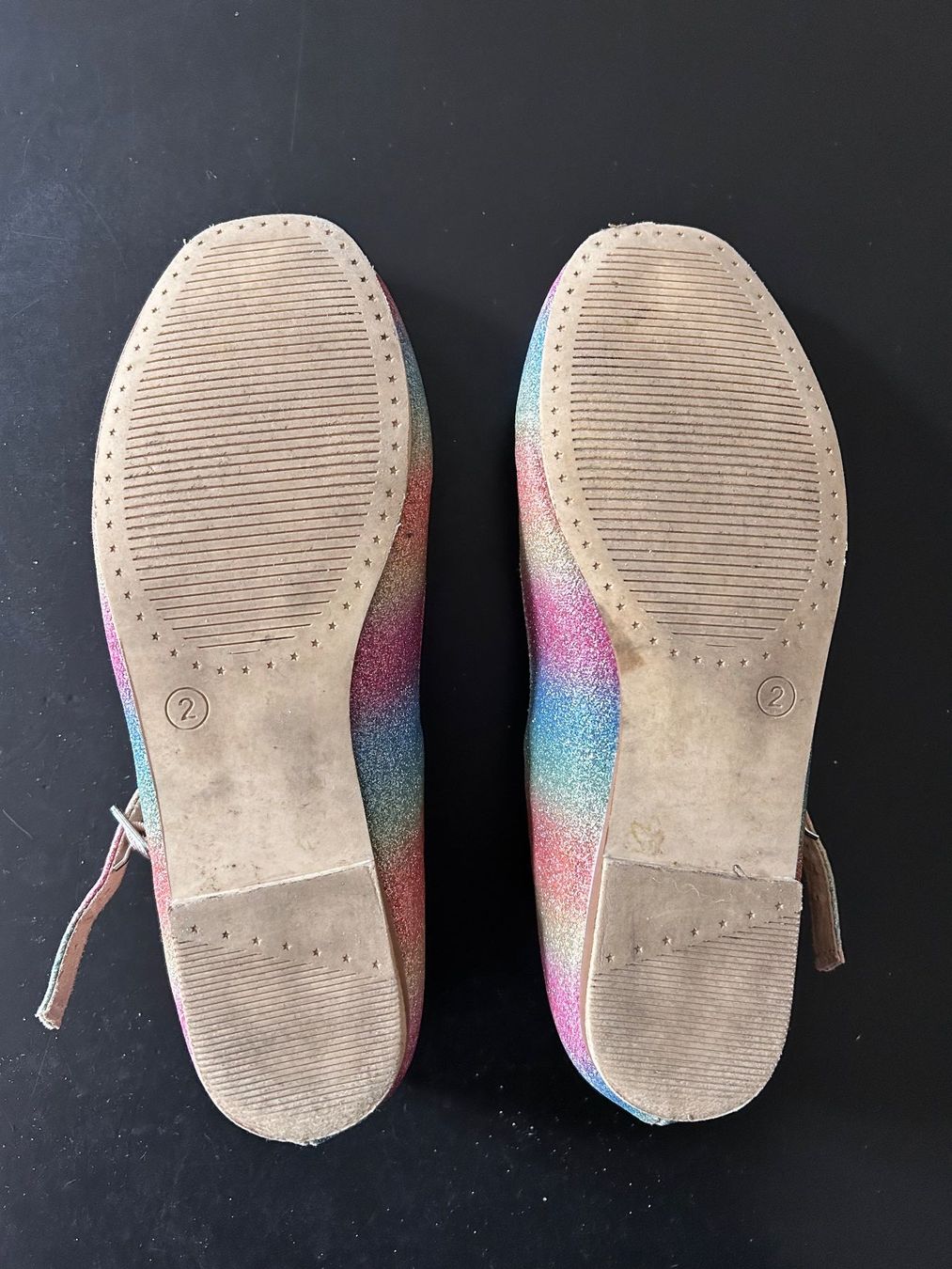 Scarpe per ragazze: Glitzer Schuhe, Regenbogenfarben, Gr. 34.5 – Usato da Zürich venduto da jules0511 2